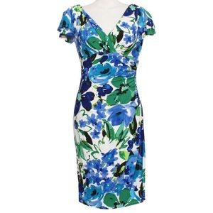 Ralph Lauren Floral Flutter Sleeve Dress